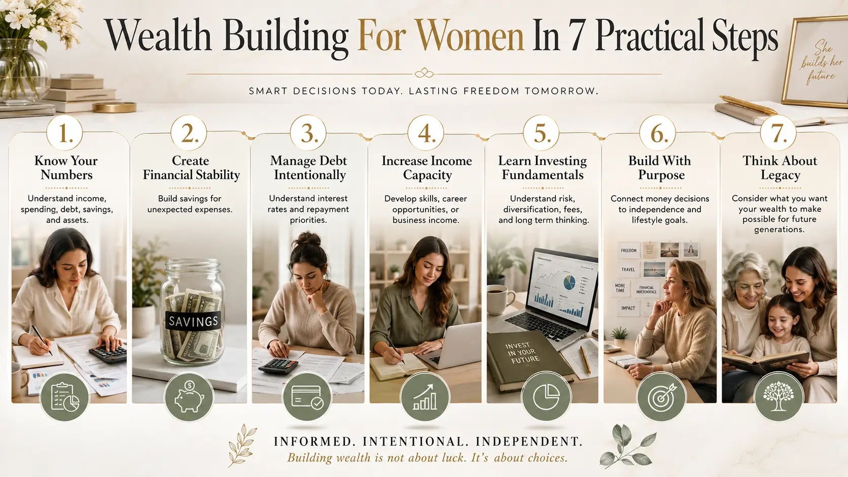 Wealth Building For Women A Practical Guide Infographic